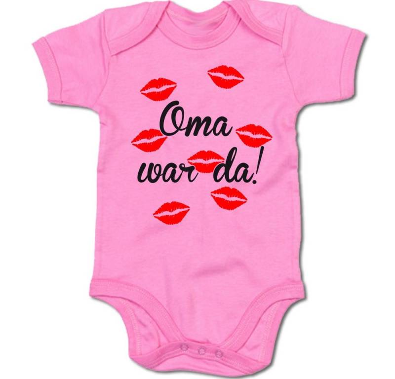 G-graphics Kurzarmbody Oma war da! Baby Body mit Spruch / Motiv / Aufdruck • für/von Oma & Opa von G-graphics