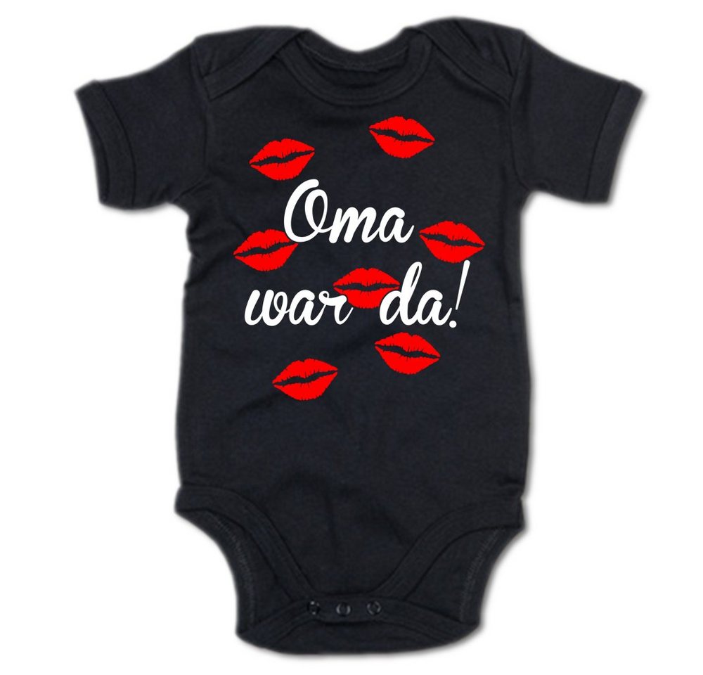 G-graphics Kurzarmbody Oma war da! Baby Body mit Spruch / Motiv / Aufdruck • für/von Oma & Opa von G-graphics