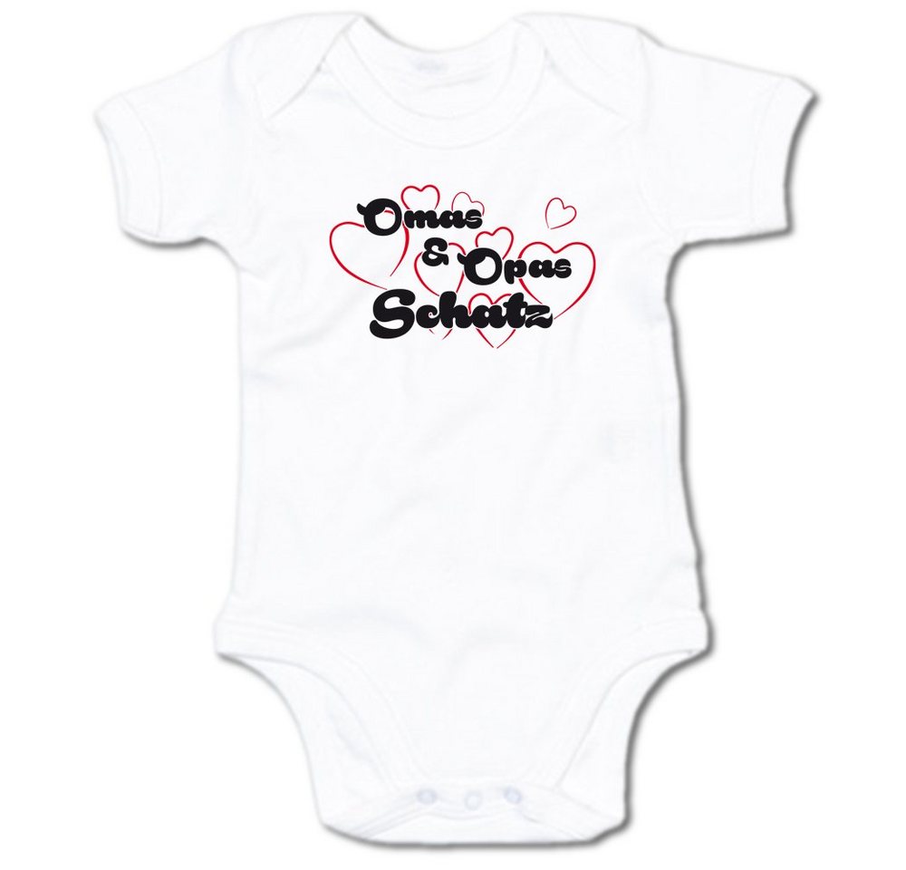 G-graphics Kurzarmbody Baby Body - Omas & Opas Schatz mit Spruch / Sprüche • Babykleidung • Geschenk zur Geburt / Taufe / Babyshower / Babyparty • Strampler von G-graphics