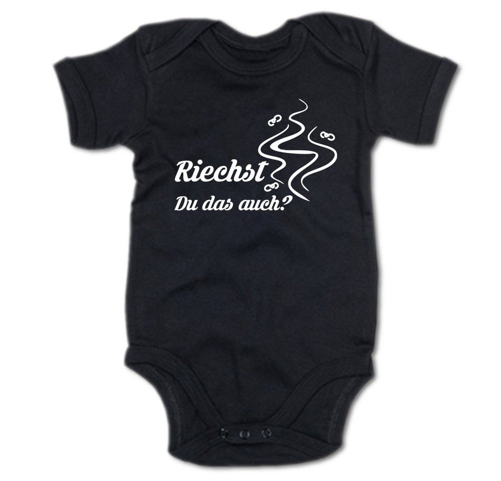 G-graphics Kurzarmbody Riechst Du das auch? Baby Body mit Spruch / Motiv / Aufdruck von G-graphics