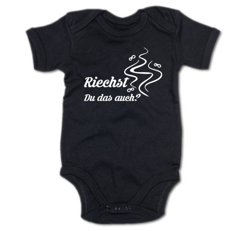 G-graphics Kurzarmbody Riechst Du das auch? Baby Body mit Spruch / Motiv / Aufdruck von G-graphics