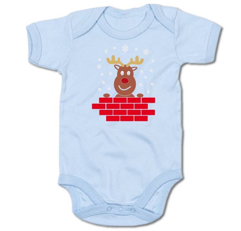 G-graphics Kurzarmbody Rudolph das Rentier Baby Body mit Spruch / Motiv / Aufdruck • mit Weihnachtsmotiv von G-graphics