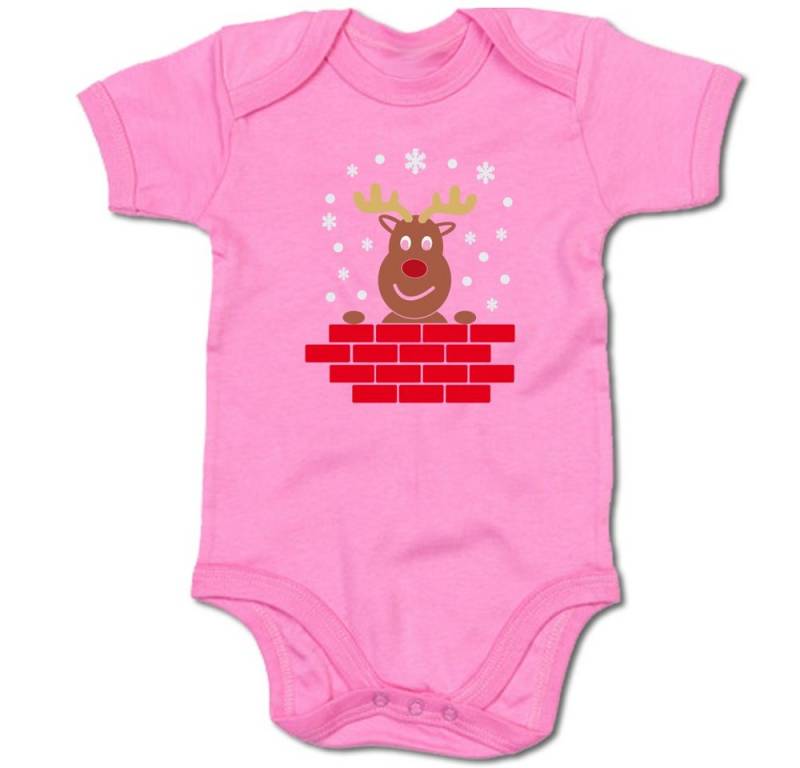 G-graphics Kurzarmbody Rudolph das Rentier Baby Body mit Spruch / Motiv / Aufdruck • mit Weihnachtsmotiv von G-graphics