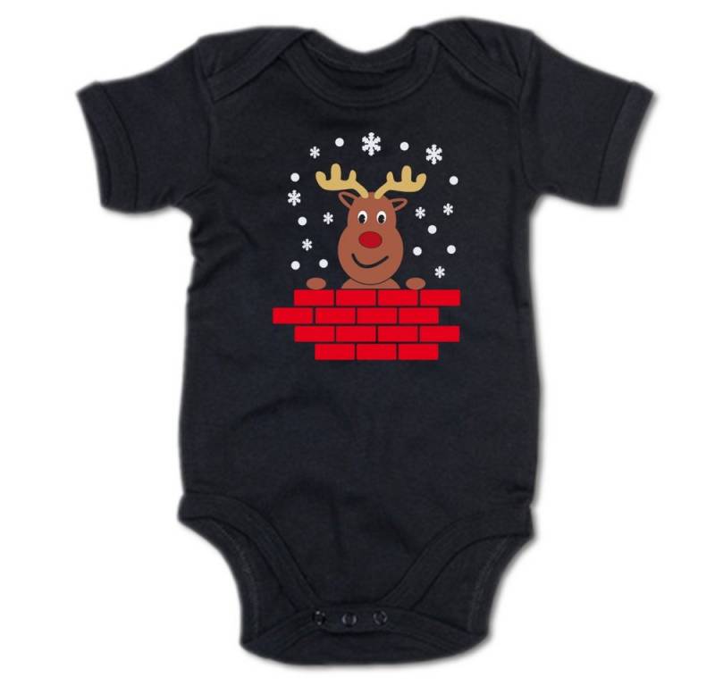G-graphics Kurzarmbody Rudolph das Rentier Baby Body mit Spruch / Motiv / Aufdruck • mit Weihnachtsmotiv von G-graphics