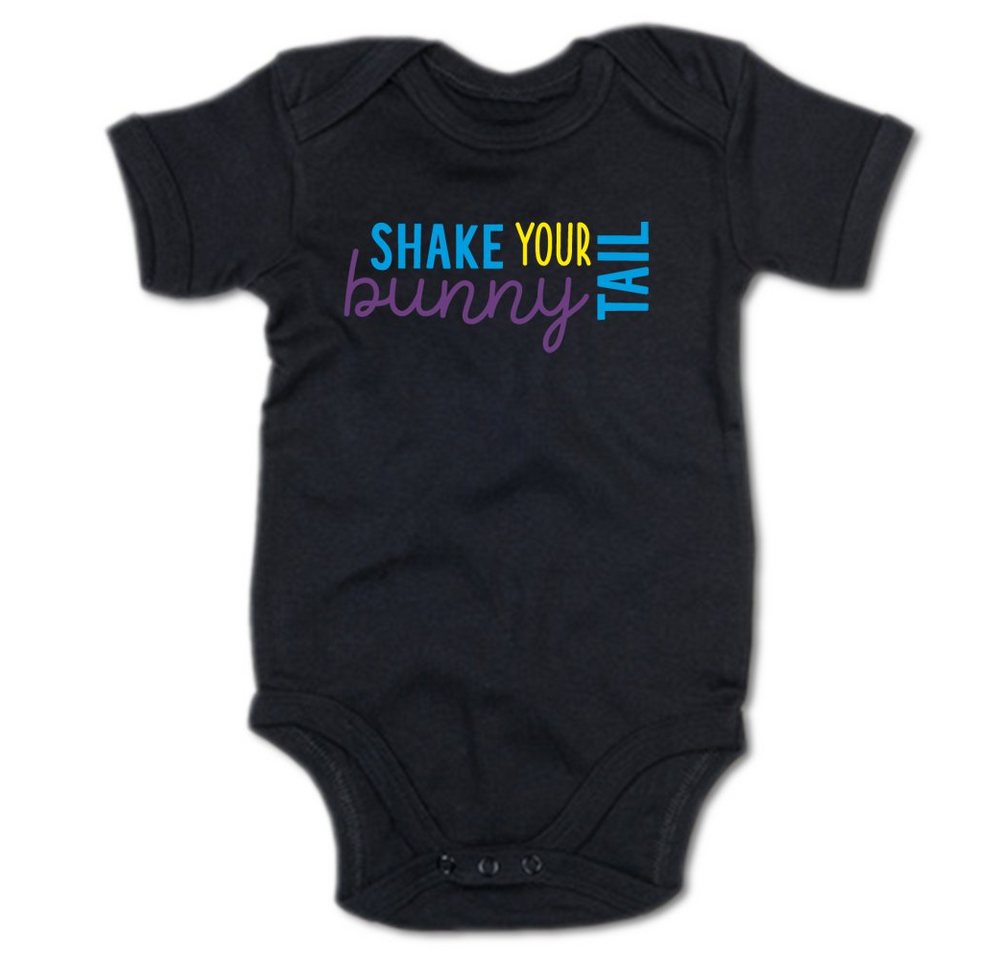 G-graphics Kurzarmbody Shake your bunny tail Baby Body mit Spruch / Motiv / Aufdruck • zu Ostern von G-graphics