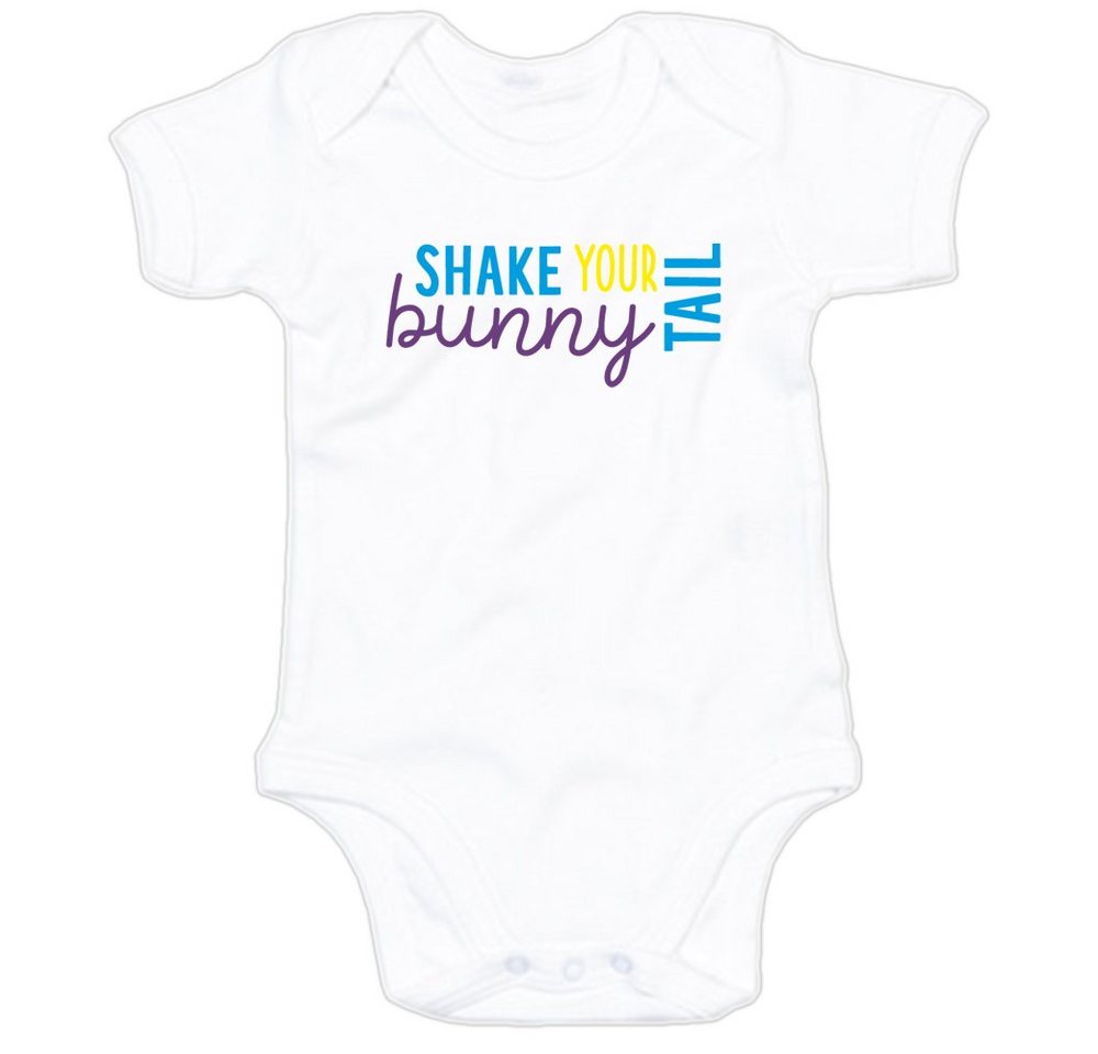 G-graphics Kurzarmbody Shake your bunny tail Baby Body mit Spruch / Motiv / Aufdruck • zu Ostern von G-graphics