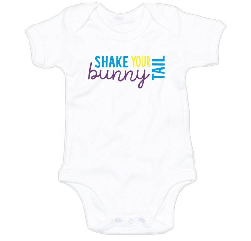 G-graphics Kurzarmbody Shake your bunny tail Baby Body mit Spruch / Motiv / Aufdruck • zu Ostern von G-graphics