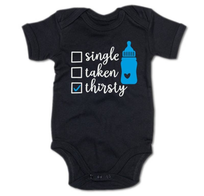 G-graphics Kurzarmbody Single – taken – thirsty Baby Body mit Spruch / Motiv / Aufdruck von G-graphics