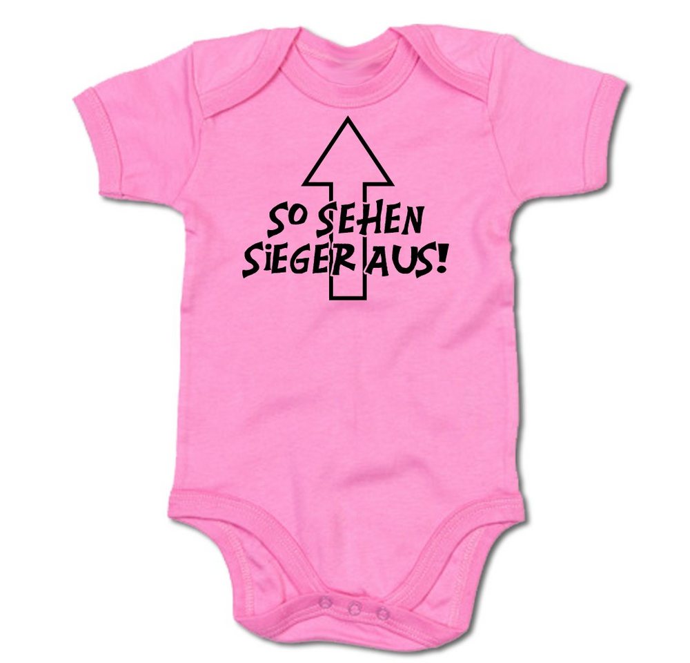G-graphics Kurzarmbody So sehen Sieger aus Baby Body mit Spruch / Motiv / Aufdruck • zur Geburt / Babyparty von G-graphics