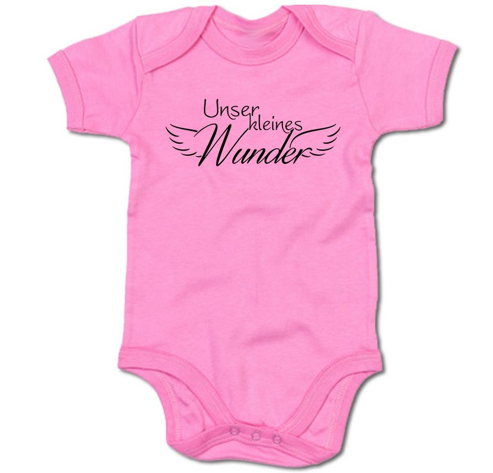 G-graphics Kurzarmbody Unser kleines Wunder Baby Body mit Spruch / Motiv / Aufdruck • zur Geburt / Babyparty von G-graphics