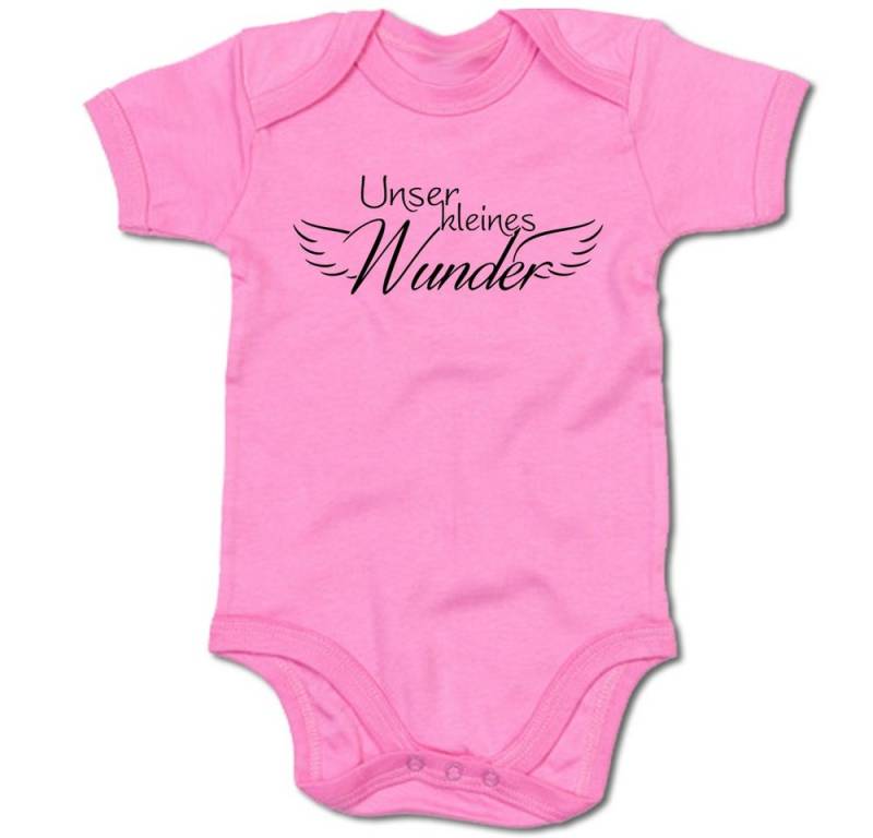 G-graphics Kurzarmbody Unser kleines Wunder Baby Body mit Spruch / Motiv / Aufdruck • zur Geburt / Babyparty von G-graphics
