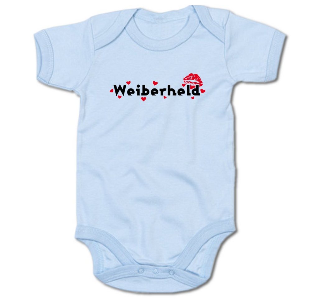 G-graphics Kurzarmbody Weiberheld Baby Body mit Spruch / Motiv / Aufdruck von G-graphics