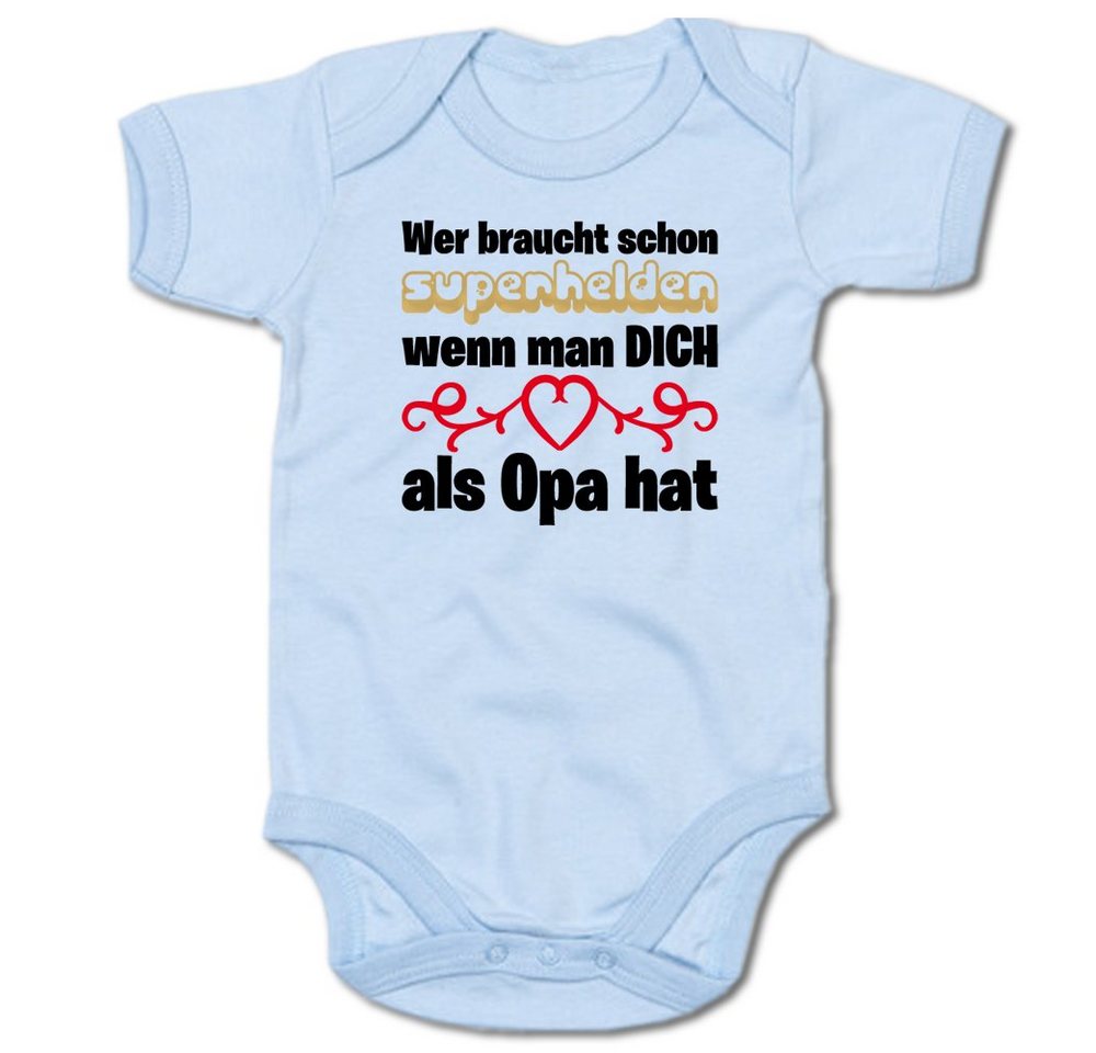 G-graphics Kurzarmbody Wer braucht schon Superhelden, wenn man DICH als Opa hat Baby Body mit Spruch / Motiv / Aufdruck • für/von Oma & Opa G-graphics Kurzarmbody Wer braucht schon Superhelden, wenn man DICH als Opa hat Baby Body mit Spruch / Motiv / Aufdruck • für/von Oma & Opa von G-graphics