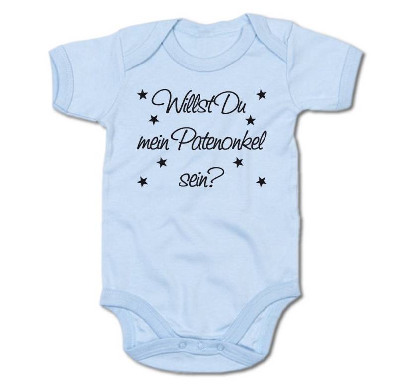 G-graphics Kurzarmbody Willst Du mein Patenonkel sein? Baby Body mit Spruch / Motiv / Aufdruck von G-graphics