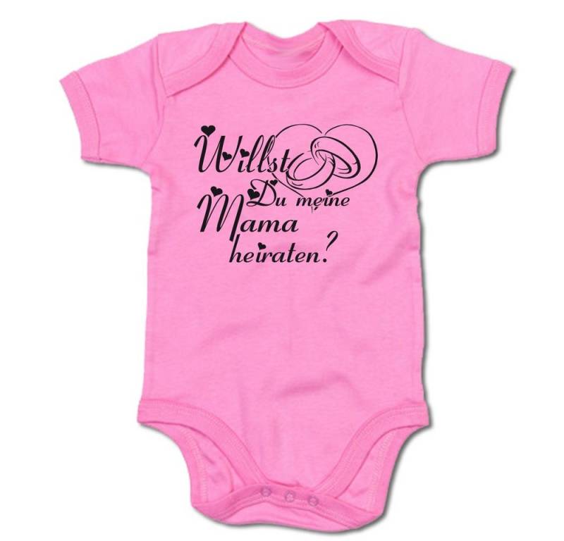 G-graphics Kurzarmbody Willst Du meine Mama heiraten? Baby Body mit Spruch / Motiv / Aufdruck • als Heiratsantrag von G-graphics