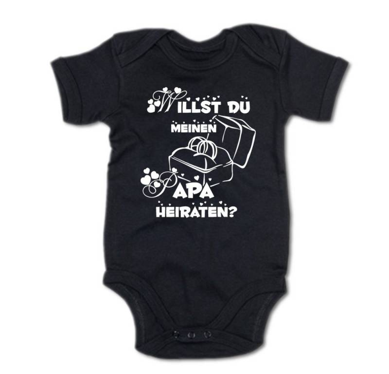 G-graphics Kurzarmbody Willst Du meinen Papa heiraten? Baby Body mit Spruch / Motiv / Aufdruck • als Heiratsantrag von G-graphics