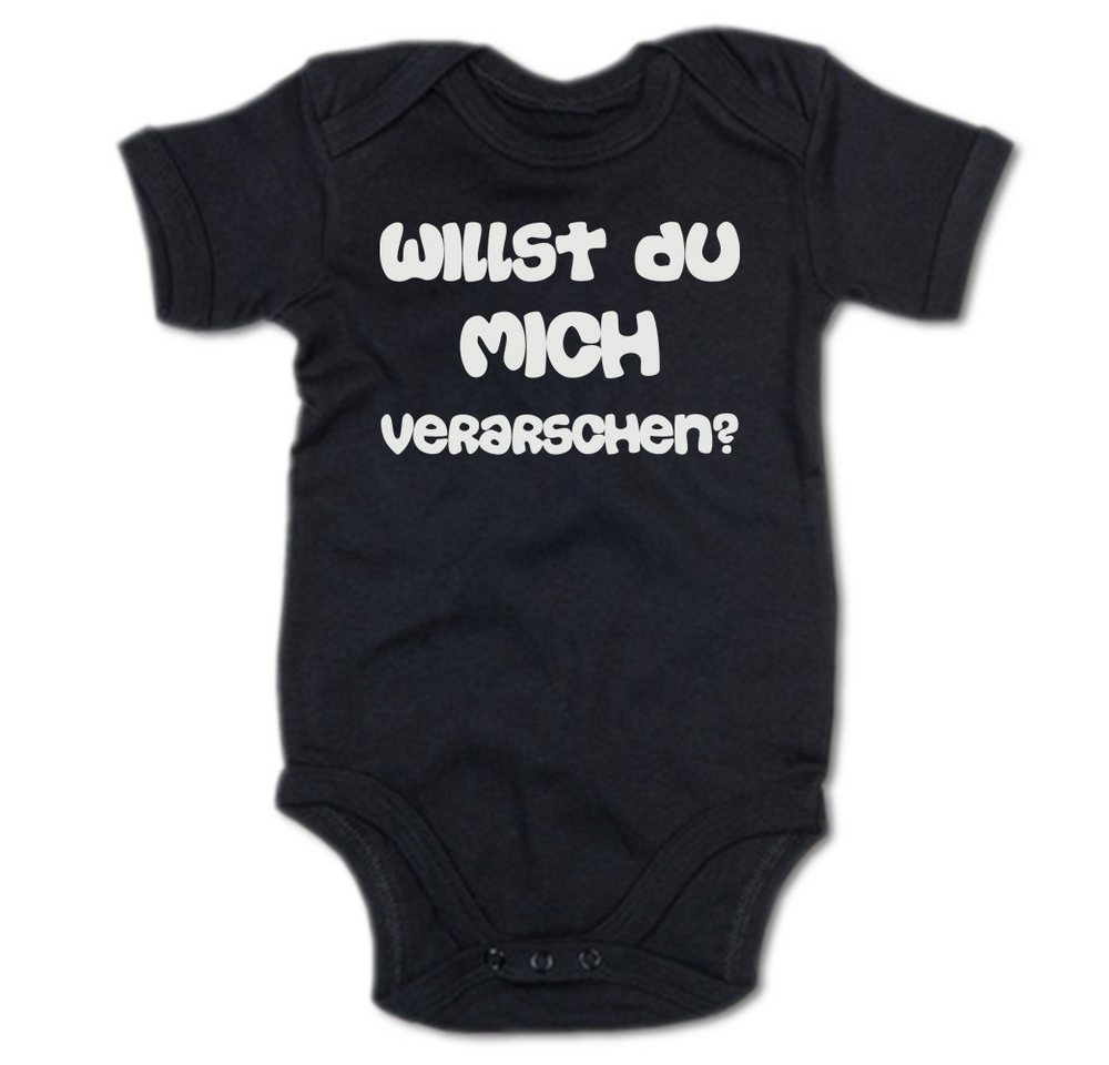 G-graphics Kurzarmbody Willst Du mich verarschen? Baby Body mit Spruch / Motiv / Aufdruck von G-graphics