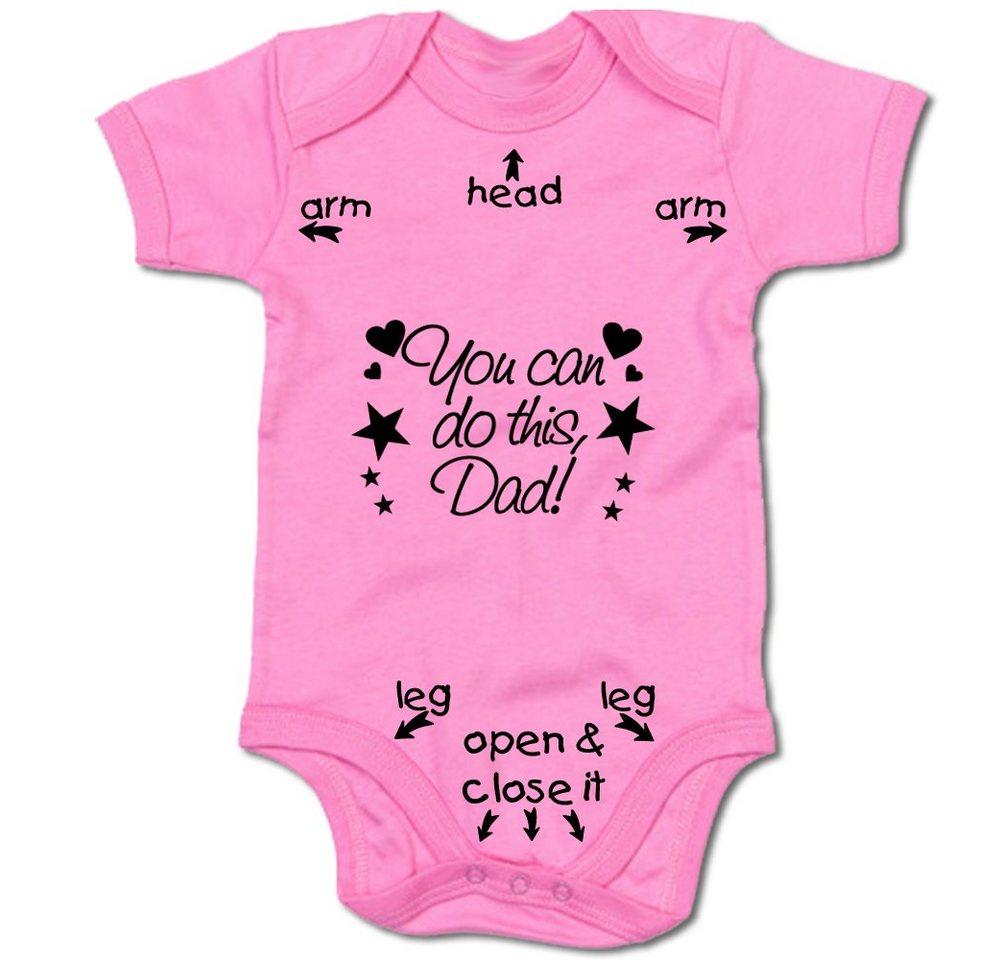 G-graphics Kurzarmbody You can do this, Dad! Baby Body mit Spruch / Motiv / Aufdruck • zur Geburt / Babyparty von G-graphics