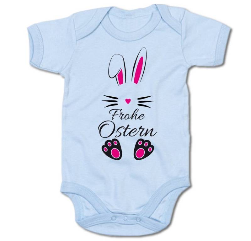 G-graphics Kurzarmbody Frohe Ostern – Hase Baby Body mit Spruch / Sprüche / Print / Motiv von G-graphics