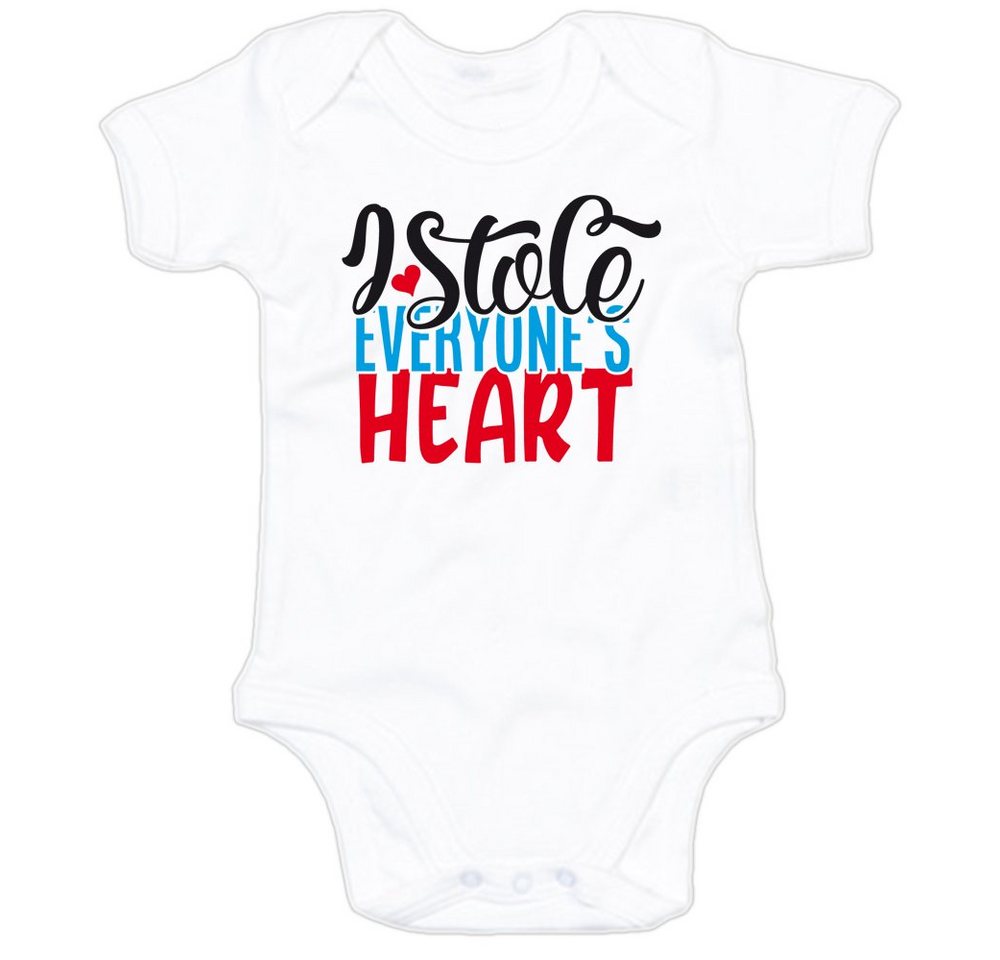 G-graphics Kurzarmbody I stole everyones´s heart Baby Body mit Spruch / Sprüche / Print / Motiv von G-graphics