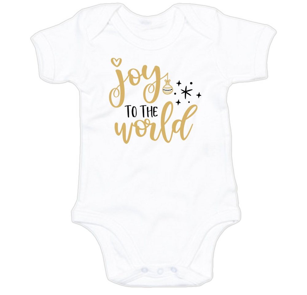 G-graphics Kurzarmbody Joy to the world Baby Body mit Spruch / Sprüche / Print / Motiv von G-graphics