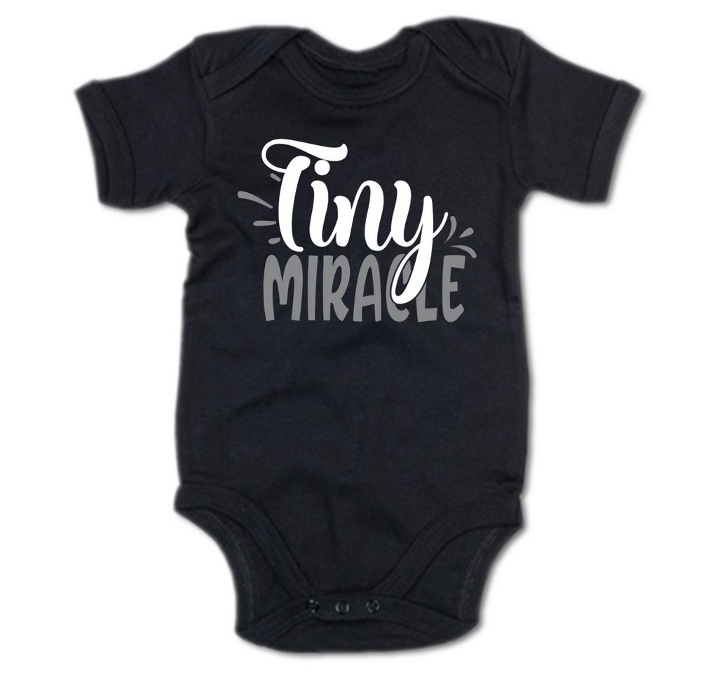 G-graphics Kurzarmbody Tiny miracle Baby Body mit Spruch / Sprüche / Print / Motiv von G-graphics