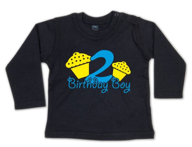 G-graphics Longsleeve 2 – Birthday Boy Baby Sweater, Baby Longsleeve T, mit Spruch / Sprüche, mit Print / Aufdruck, Geschenk zum 2. Geburtstag von G-graphics