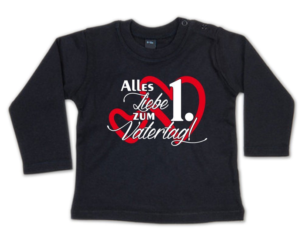 G-graphics Longsleeve Alle Liebe zum 1. Vatertag Baby Sweater, Baby Longsleeve T, mit Spruch / Sprüche, mit Print / Aufdruck, Geschenk zum Vatertag von G-graphics