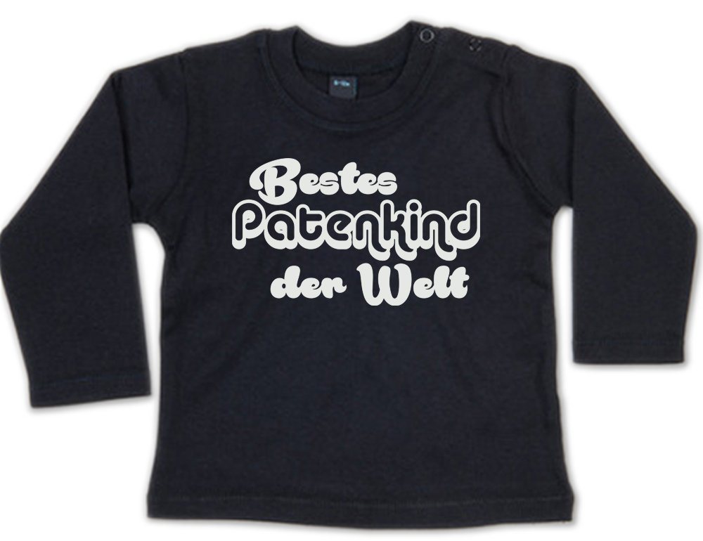 G-graphics Longsleeve Bestes Patenkind der Welt Baby Sweater, Baby Longsleeve T, mit Spruch / Sprüche, mit Print / Aufdruck, Geschenk zu jedem Anlass von G-graphics