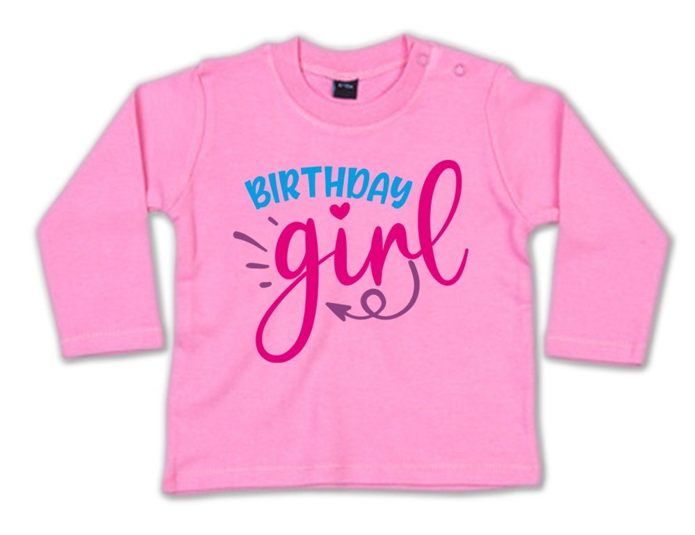 G-graphics Longsleeve Birthday Girl Baby Sweater, Baby Longsleeve T, mit Spruch / Sprüche, mit Print / Aufdruck, Geschenk zum Geburtstag von G-graphics
