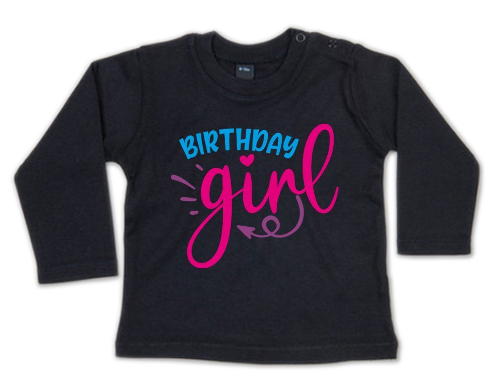 G-graphics Longsleeve Birthday Girl Baby Sweater, Baby Longsleeve T, mit Spruch / Sprüche, mit Print / Aufdruck, Geschenk zum Geburtstag von G-graphics