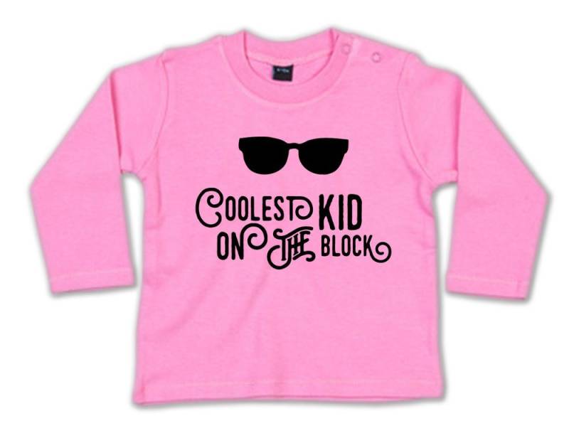 G-graphics Longsleeve Cooles Kid on the block Baby Sweater / Longsleeve T mit Spruch für coole Babys von G-graphics