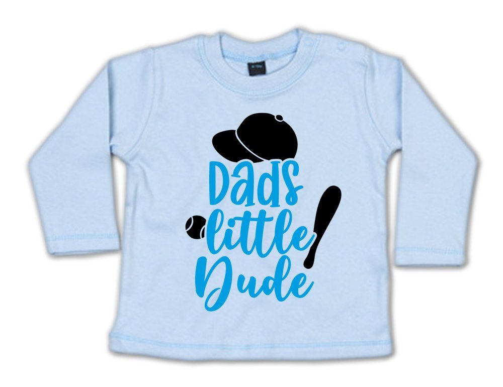 G-graphics Longsleeve Dad´s little Dude Baby Sweater mit Spruch G-graphics Longsleeve Dad´s little Dude Baby Sweater mit Spruch von G-graphics