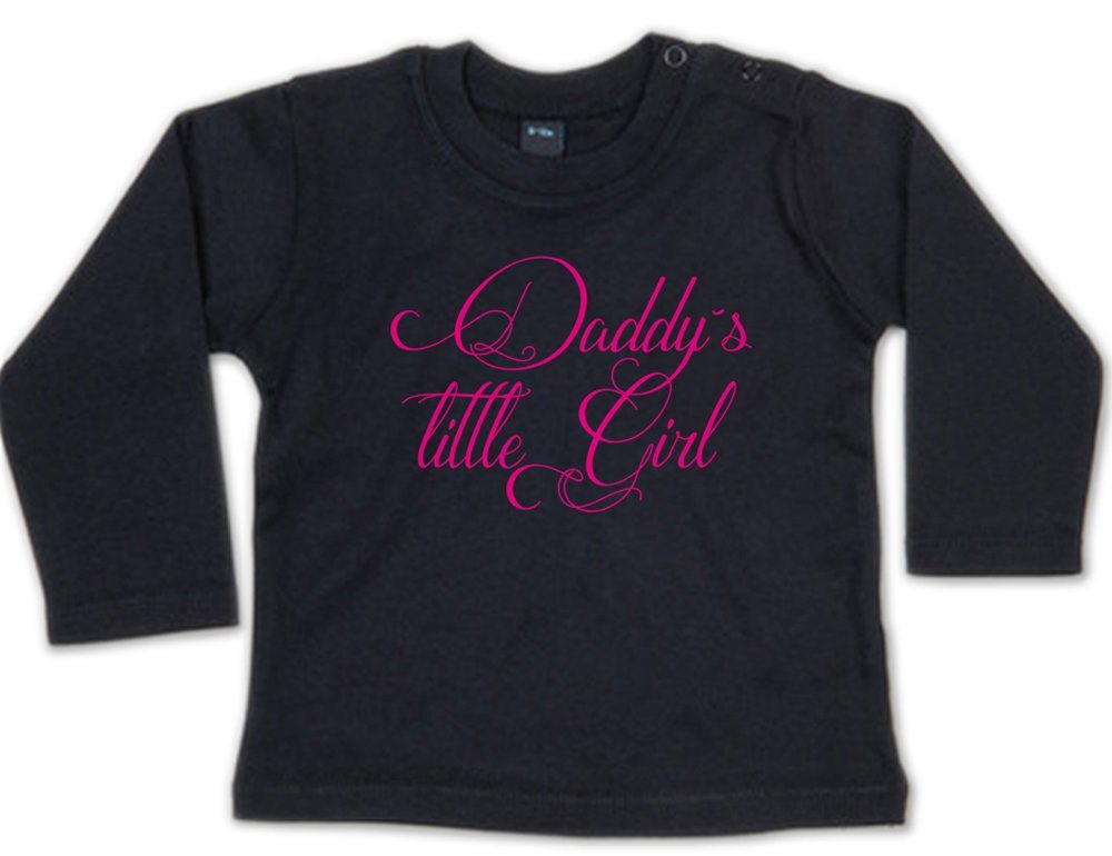 G-graphics Longsleeve Daddy´s little Girl Baby Sweater, Baby Longsleeve T, mit Spruch / Sprüche, mit Print / Aufdruck, Geschenk zur Geburt / Babyparty von G-graphics