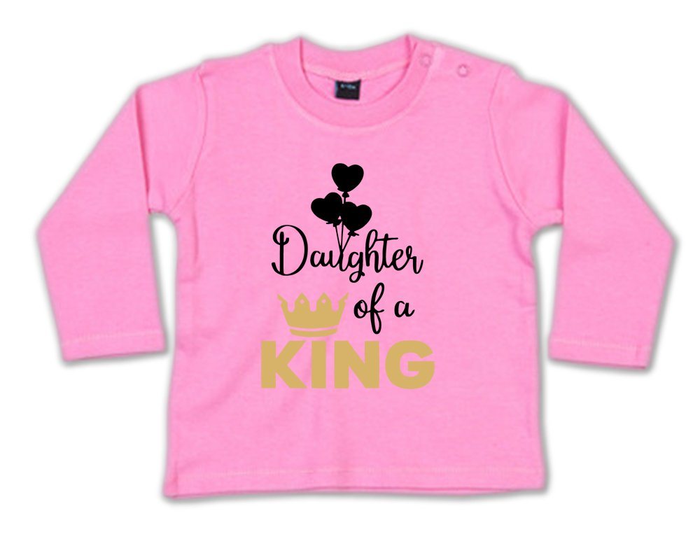 G-graphics Longsleeve Daughter of a King Baby Sweater, Baby Longsleeve T, mit Spruch / Sprüche, mit Print / Aufdruck, Geschenk zu jedem Anlass von G-graphics