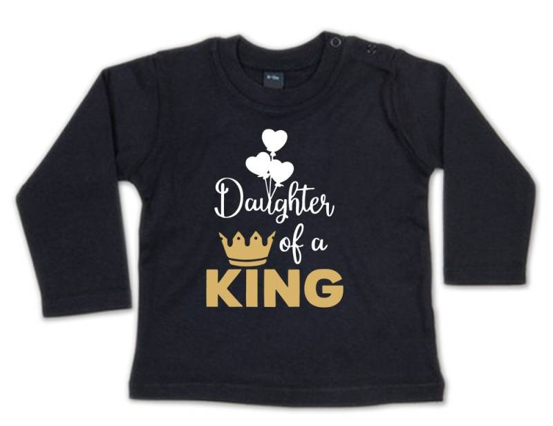 G-graphics Longsleeve Daughter of a King Baby Sweater / Longsleeve T mit Spruch von G-graphics
