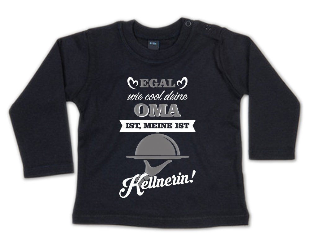 G-graphics Longsleeve Egal wie cool Deine Oma ist, meine ist Kellnerin! Baby Sweater / Longsleeve T mit Spruch für/von Oma & Opa G-graphics Longsleeve Egal wie cool Deine Oma ist, meine ist Kellnerin! Baby Sweater / Longsleeve T mit Spruch für/von Oma & Opa von G-graphics