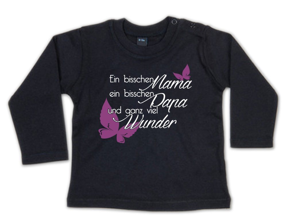 G-graphics Longsleeve Ein bisschen Mama, ein bisschen Papa und ganz viel Wunder Baby Sweater / Longsleeve T als Geschenk zur Geburt / Babyparty G-graphics Longsleeve Ein bisschen Mama, ein bisschen Papa und ganz viel Wunder Baby Sweater / Longsleeve T als Geschenk zur Geburt / Babyparty von G-graphics
