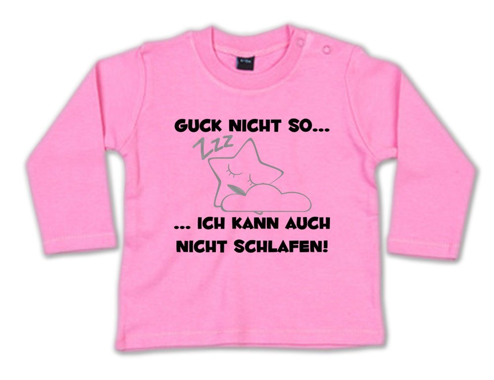 G-graphics Longsleeve Guck nicht so … ich kann auch nicht schlafen! Baby Sweater / Longsleeve T mit Spruch als Geschenk von G-graphics