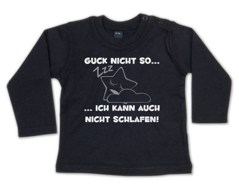 G-graphics Longsleeve Guck nicht so … ich kann auch nicht schlafen! Baby Sweater / Longsleeve T mit Spruch als Geschenk von G-graphics