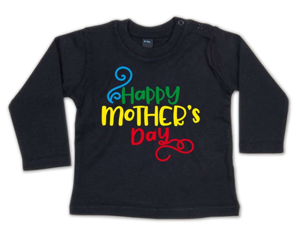 G-graphics Longsleeve Happy Mother´s Day Baby Sweater, Baby Longsleeve T, mit Spruch / Sprüche, mit Print / Aufdruck, Geschenk zum Muttertag von G-graphics