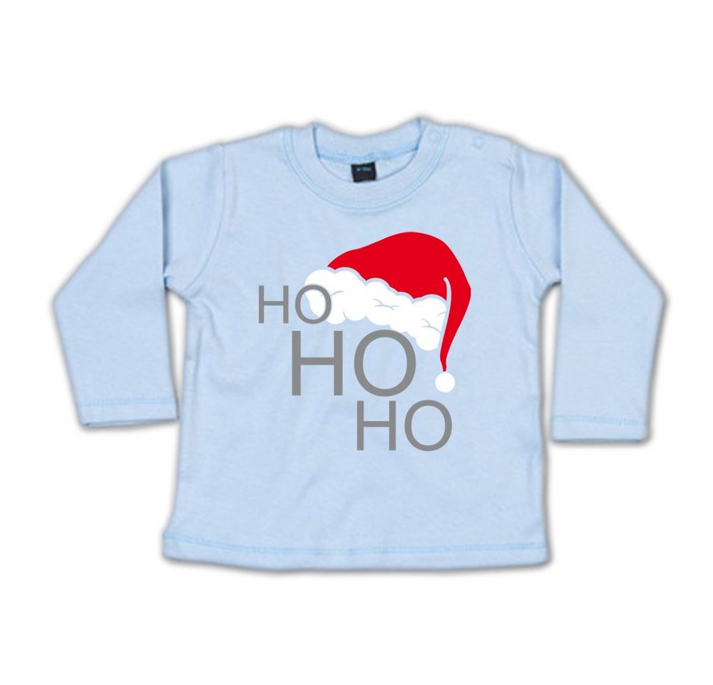 G-graphics Longsleeve Ho Ho Ho – Weihnachtsmannmütze Baby Sweater / Longsleeve T, mit Spruch / Sprüche / Motiv / Print von G-graphics