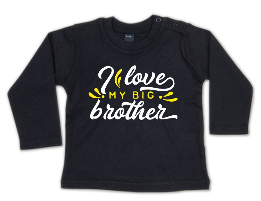 G-graphics Longsleeve I love my big brother Baby Sweater, Baby Longsleeve T, mit Spruch / Sprüche, mit Print / Aufdruck, Geschenk zu jedem Anlass von G-graphics