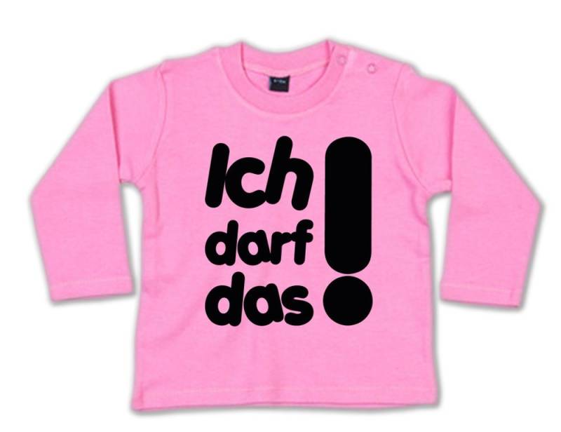 G-graphics Longsleeve Ich darf das! Baby Sweater / Longsleeve T mit Spruch von G-graphics