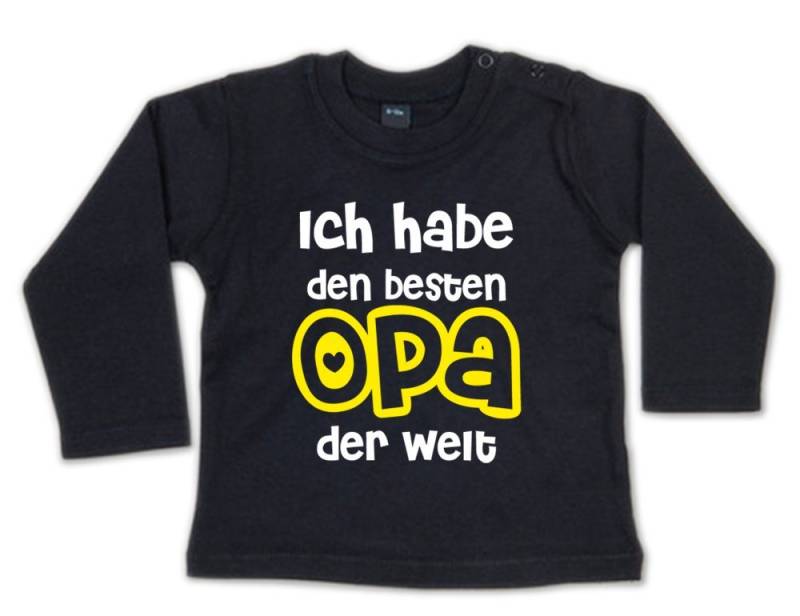 G-graphics Longsleeve Ich habe den besten Opa der Welt Baby Sweater / Longsleeve T mit Spruch für/von Oma & Opa von G-graphics