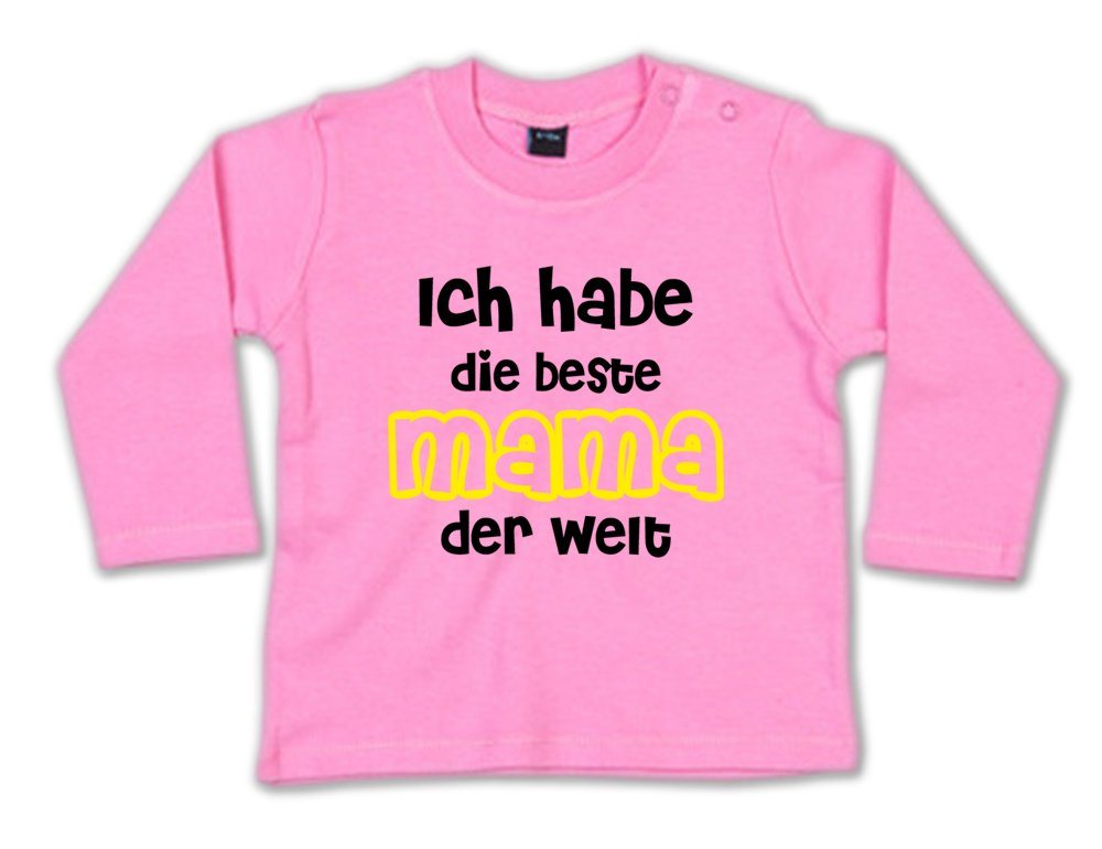 G-graphics Longsleeve Ich habe die beste Mama der Welt Baby Sweater, Baby Longsleeve T, mit Spruch / Sprüche, mit Print / Aufdruck, Geschenk zu jedem Anlass, Geschenk zum Muttertag von G-graphics