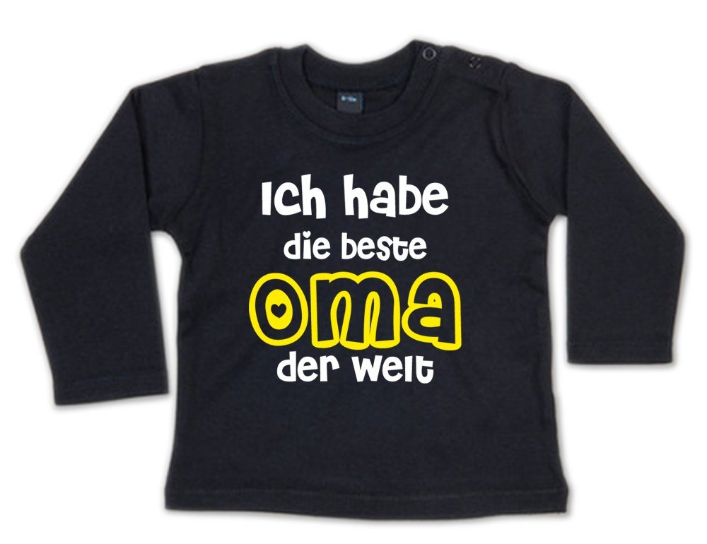 G-graphics Longsleeve Ich habe die beste Oma der Welt Baby Sweater, Baby Longsleeve T, mit Spruch / Sprüche, mit Print / Aufdruck, Geschenk zu jedem Anlass von G-graphics