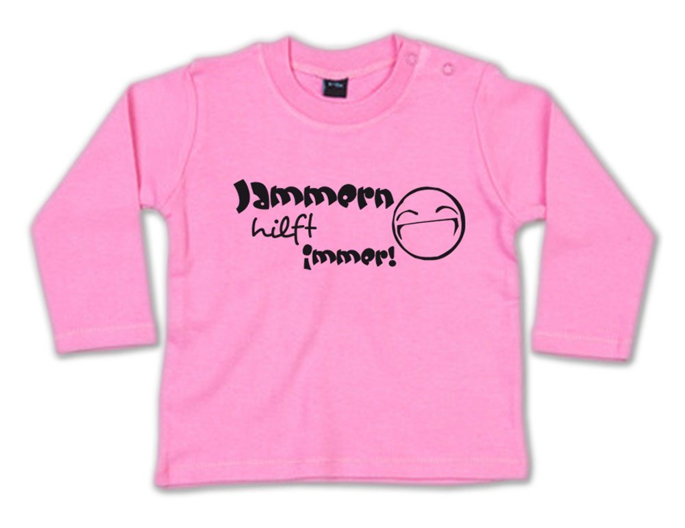 G-graphics Longsleeve Jammern hilft immer Baby Sweater / Longsleeve T mit Spruch von G-graphics