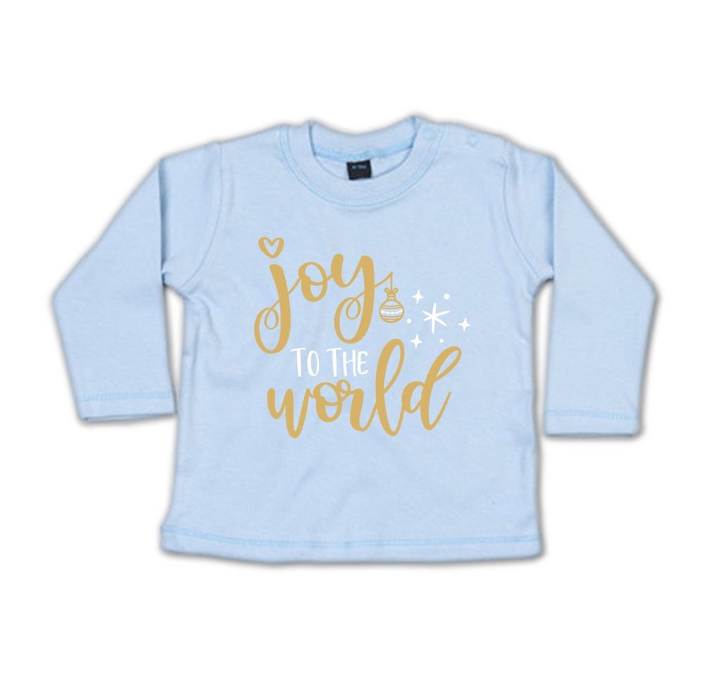 G-graphics Longsleeve Joy to the world Baby Sweater / Longsleeve T mit Spruch mit Weihnachtsmotiv G-graphics Longsleeve Joy to the world Baby Sweater / Longsleeve T mit Spruch mit Weihnachtsmotiv von G-graphics