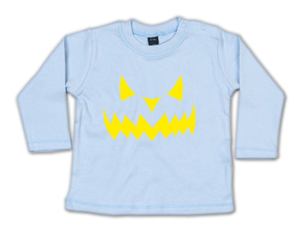 G-graphics Longsleeve Kürbisfratze Baby Sweater / Longsleeve T mit Motiv / Aufdruck von G-graphics